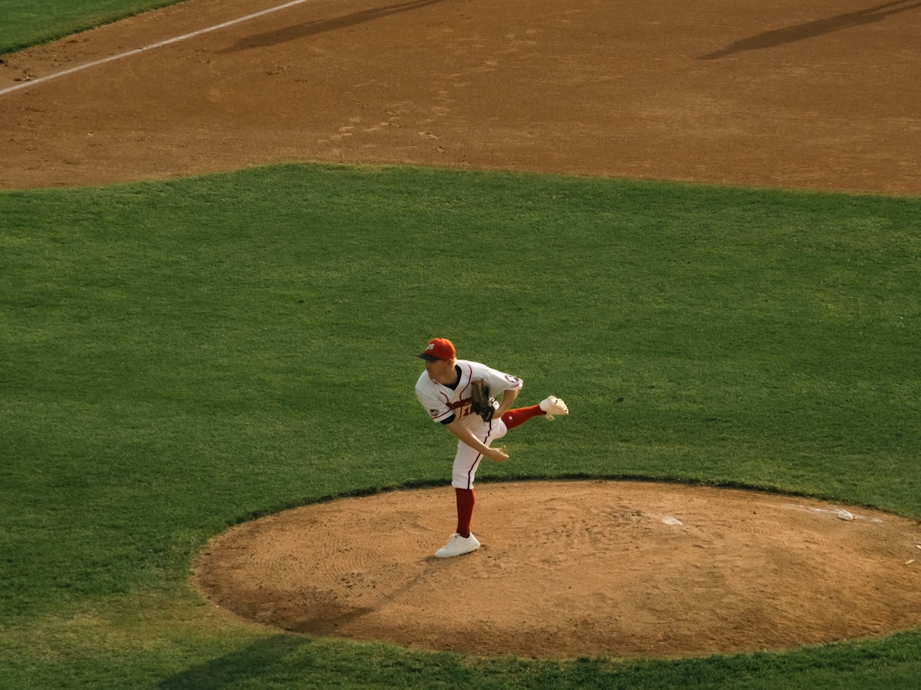 Bat making contact on a bunt attempt